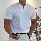 T-shirt de manga curta para homem, estilo executivo、】【