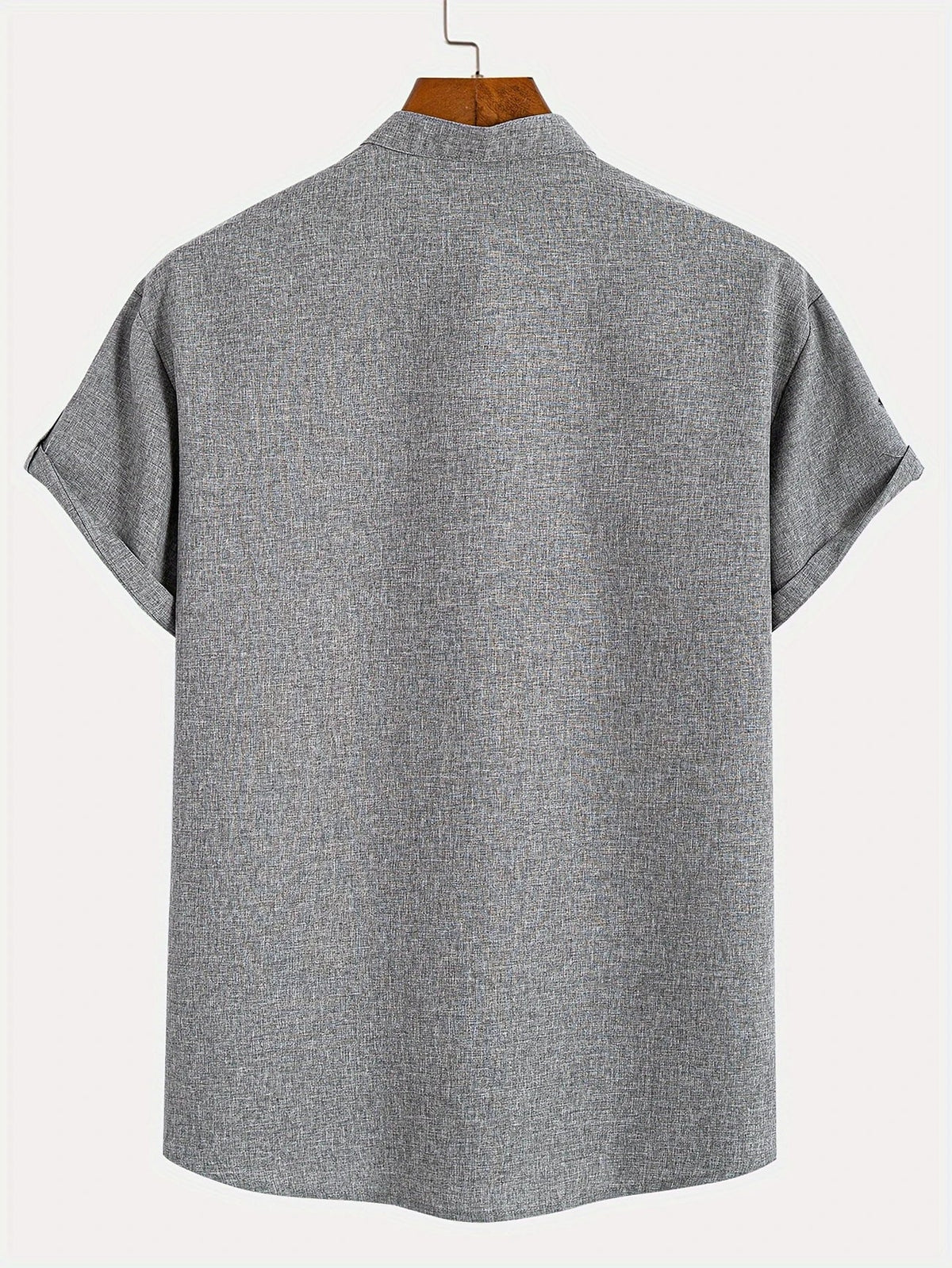 Leblanc™ | Camisa elegante de manga corta y cuello alto