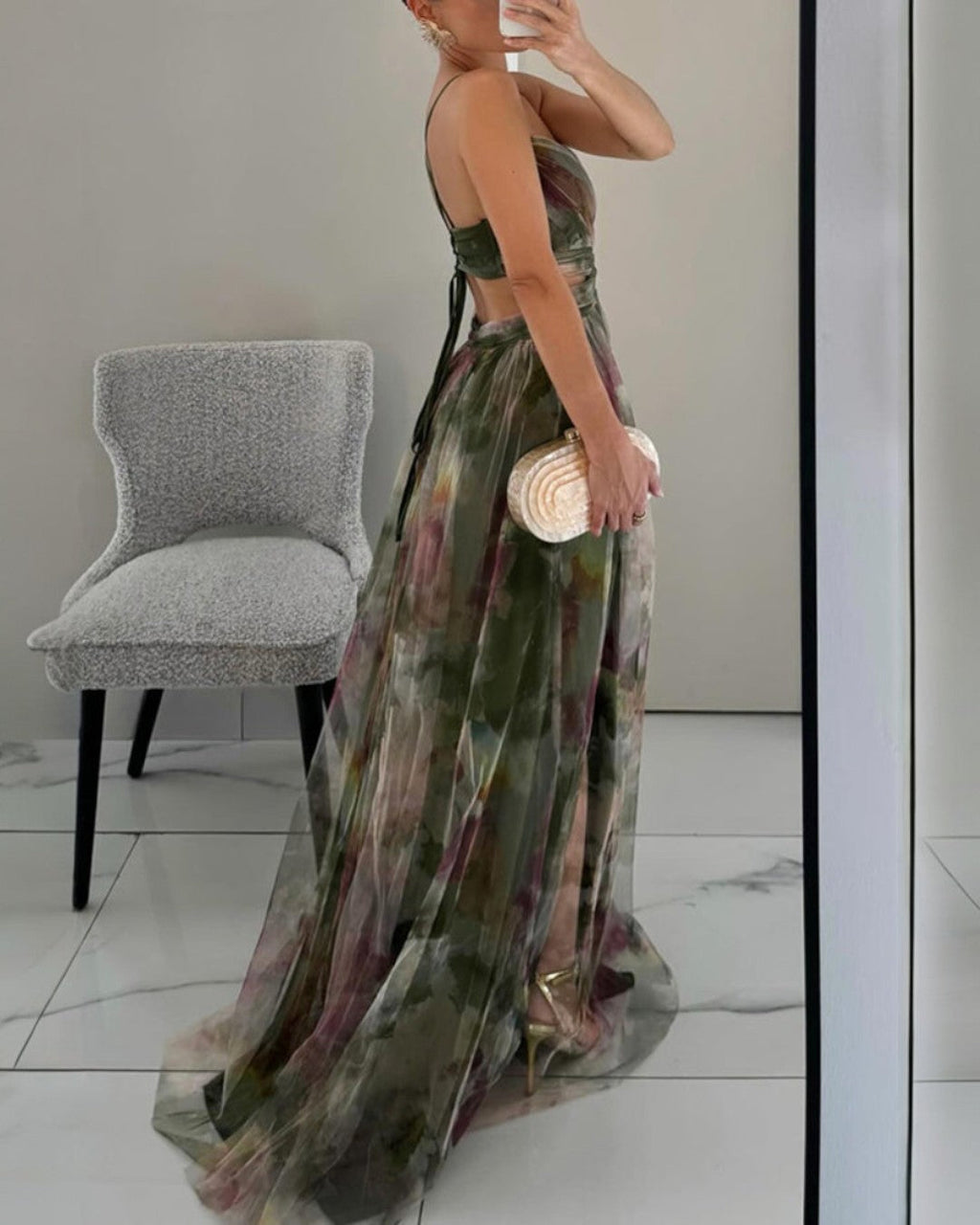 DELACROIX | Vestido Maxi Floral Elegante — Edição Limitada