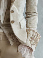 Constance | Blazer sastre bordado en marfil