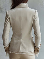Constance | Blazer sastre bordado en marfil