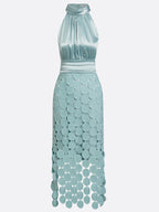 Sabina | Vestido Midi de Ceremonia con Escote Halter