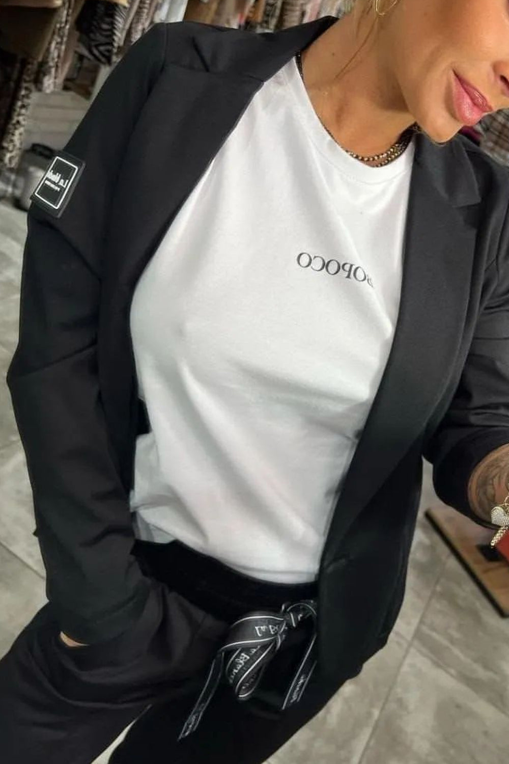 NADIA - Conjunto de top y pantalón para mujer