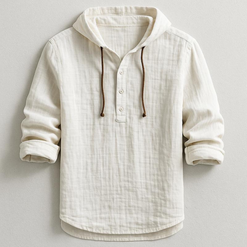 DUVAL PARIS™ Camisa de Lujo con Capucha – Elegancia y Comodidad Inigualables