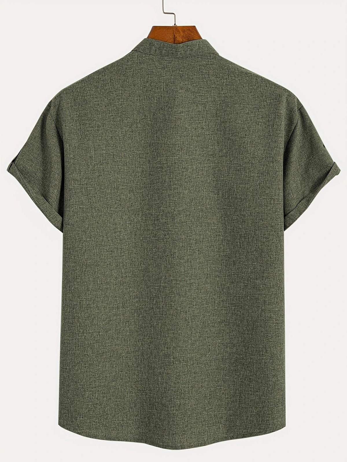 Leblanc™ | Camisa elegante de manga corta y cuello alto