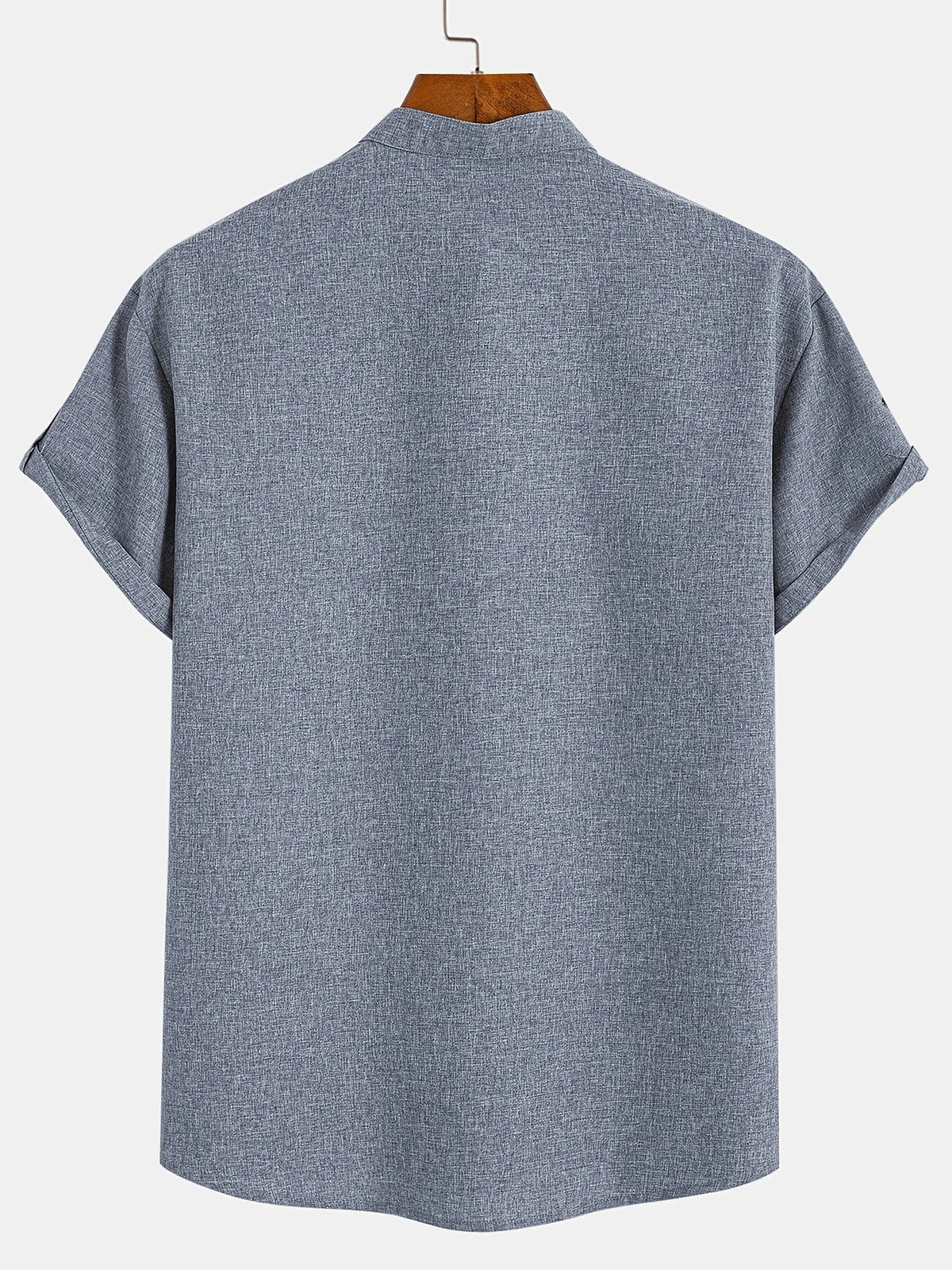 Leblanc™ | Camisa elegante de manga corta y cuello alto