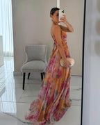 DELACROIX | Vestido Maxi Floral Elegante — Edição Limitada