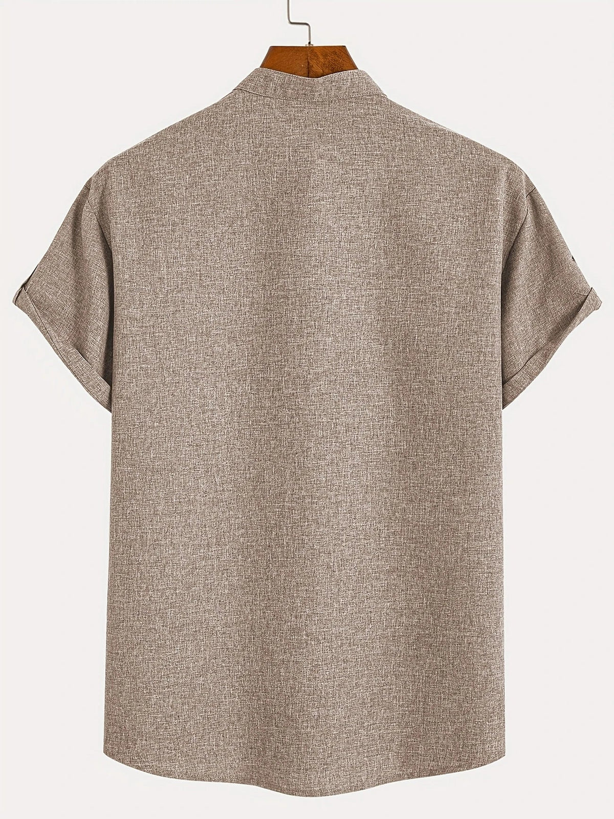 Leblanc™ | Camisa elegante de manga corta y cuello alto