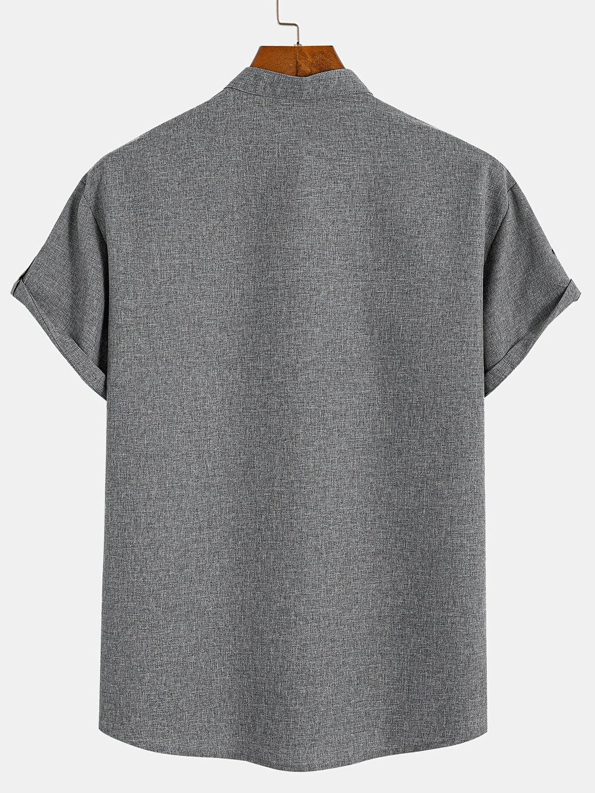 Leblanc™ | Camisa elegante de manga corta y cuello alto