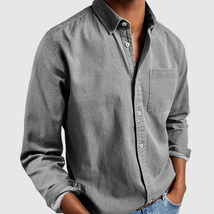 Jacob™ | Camisa Casual Premium de Manga Larga – Elegancia y Comodidad para el Día a Día