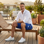 ⏳Último dia de oferta! 50% de desconto 📢 Calças cargo Capri casuais com cordão para homem