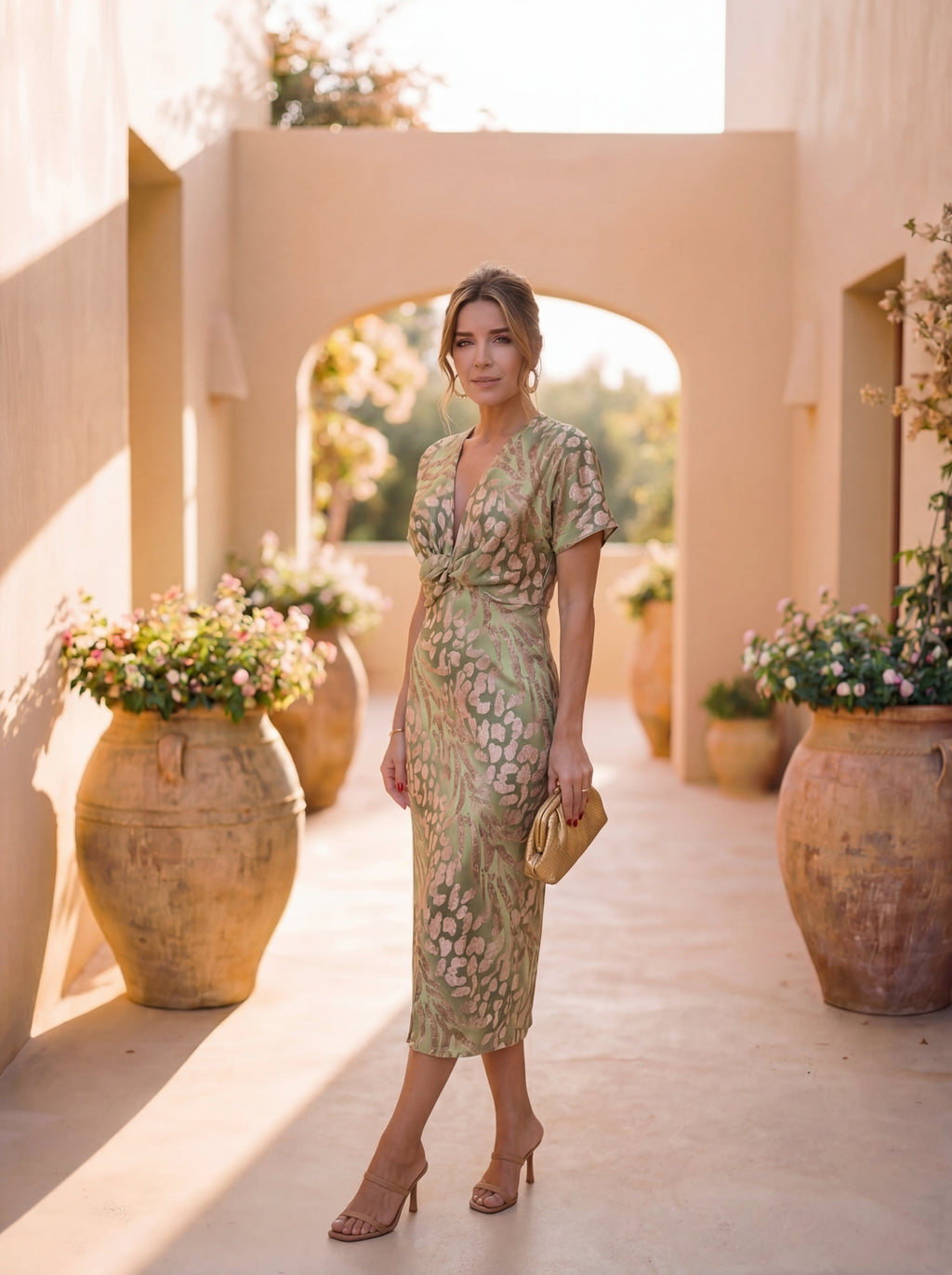 Giulia – Vestido elegante de tecido leve e fluido