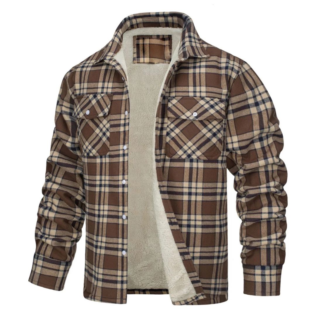 Alberto | Chaqueta Cálida de Cuadros