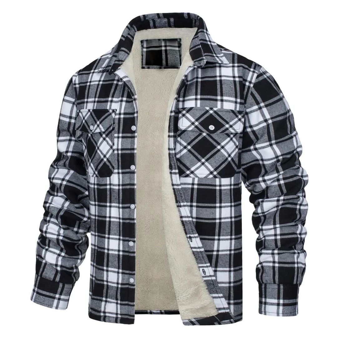 Alberto | Chaqueta Cálida de Cuadros