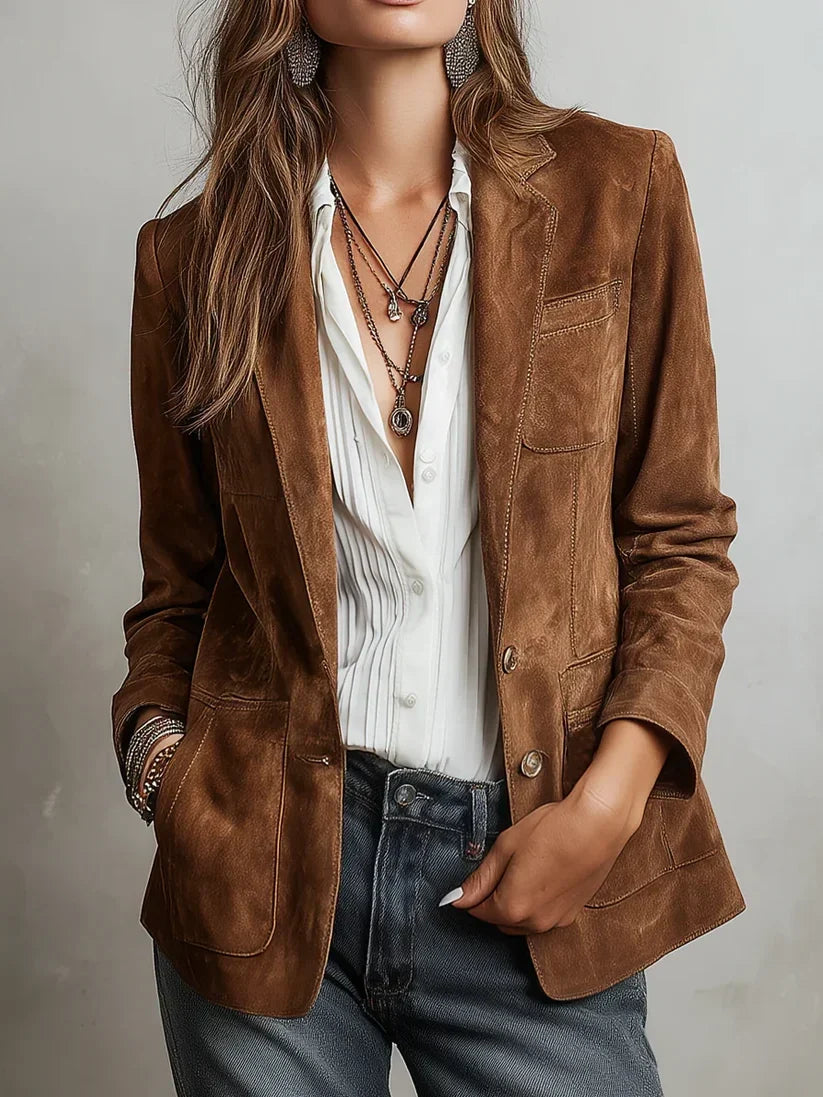 Blazer vintage castanho Cristina
