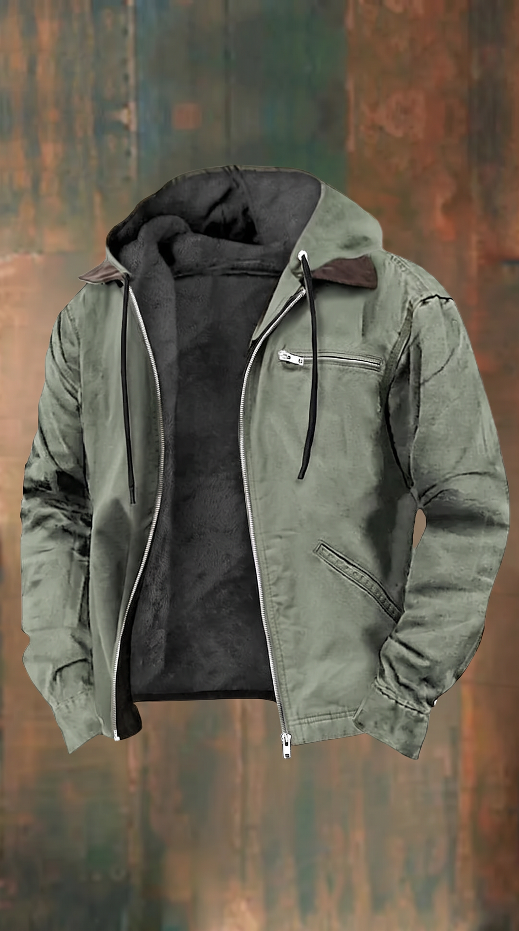 Sweatshirt com fecho de correr Clément
