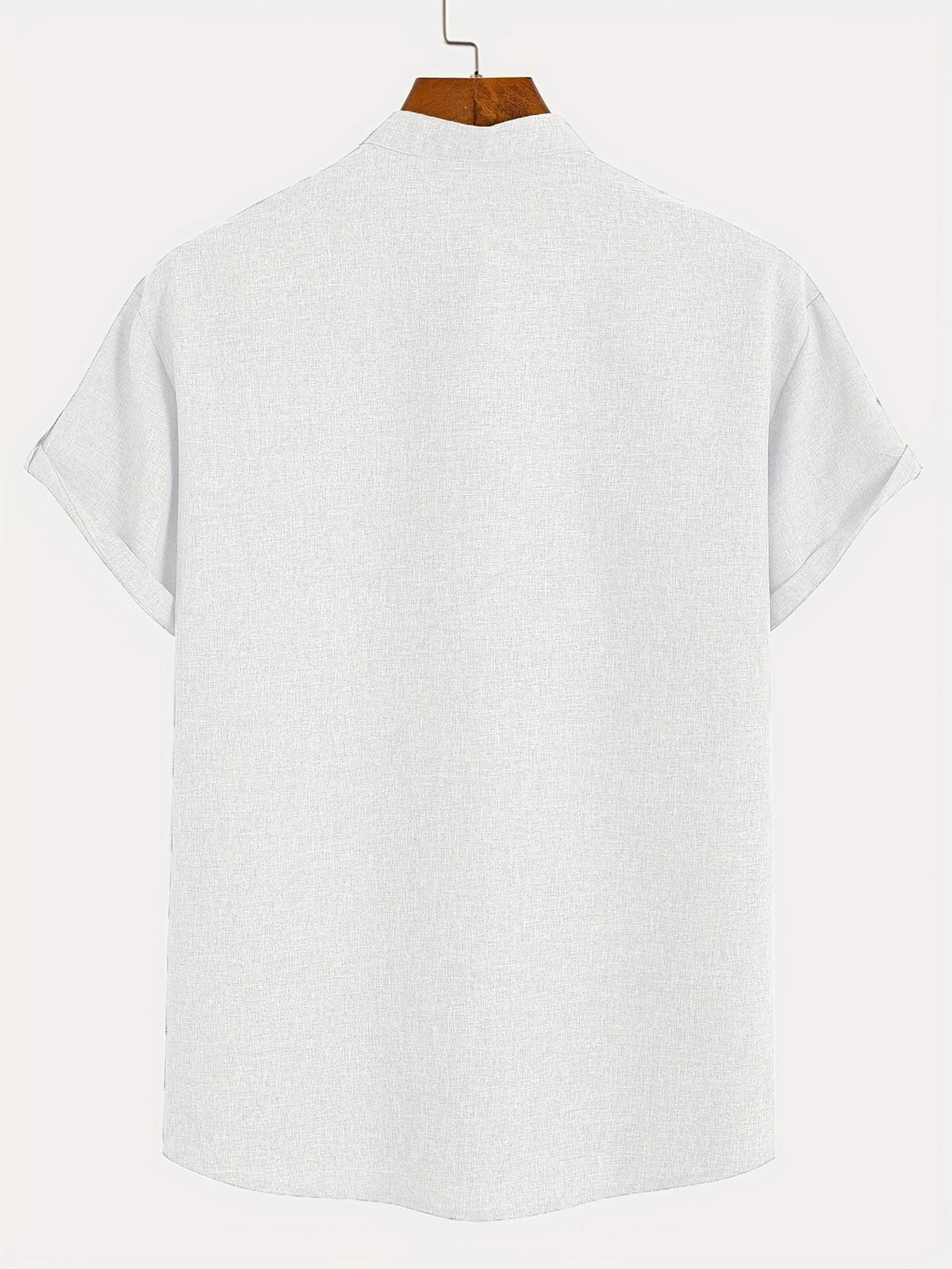 Leblanc™ | Camisa elegante de manga corta y cuello alto