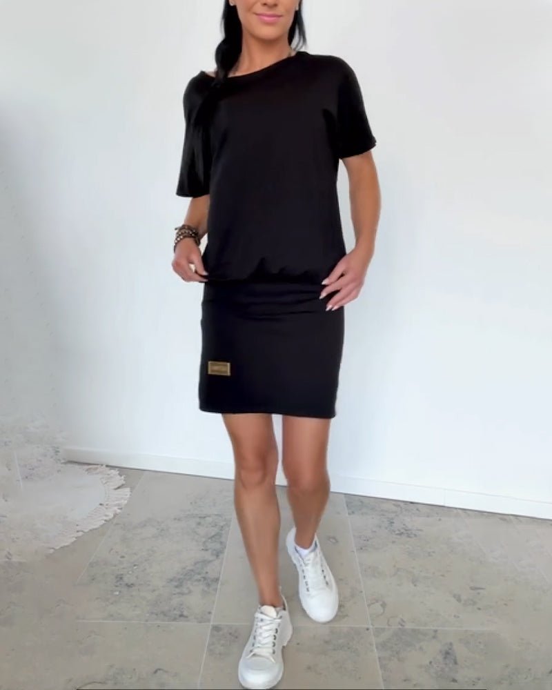 MELISSA - Vestido elástico de manga larga para mujer
