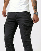 Pantalón Cargo Marino Elástico