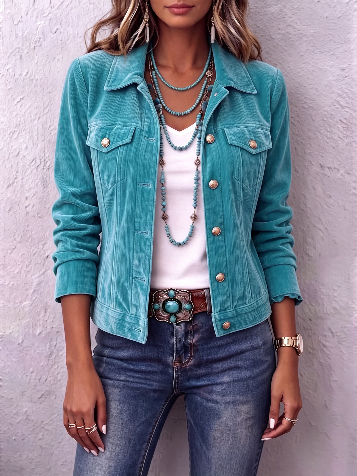 Casaco de veludo boho de inspiração vintage Diana