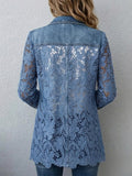 Blazer com renda floral Julia