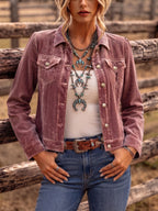 Chaqueta de terciopelo boho de inspiración vintage Diana