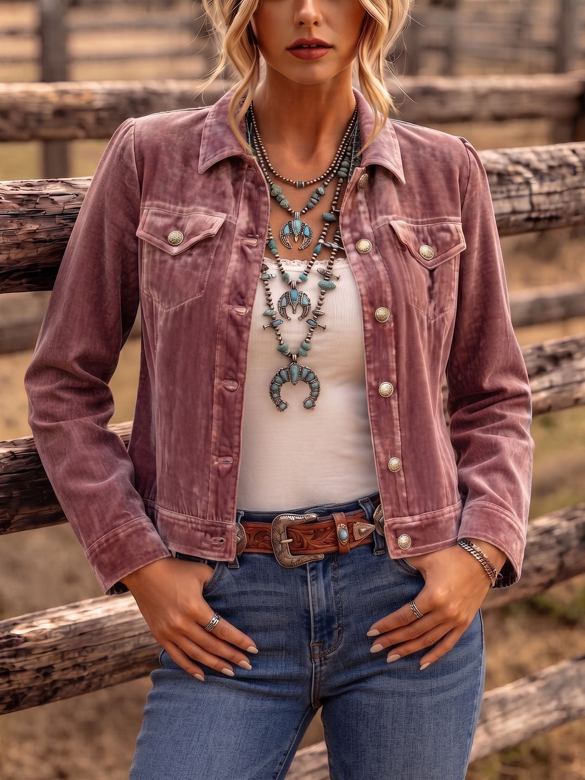 Casaco de veludo boho de inspiração vintage Diana