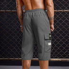 ⏳Último dia de oferta! 50% de desconto 📢 Calças cargo Capri casuais com cordão para homem